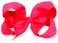 6 inches Vibrant Grosgrain Ribbon Bow Hair Clips set of 4 Colors