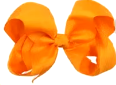 6 inches Vibrant Grosgrain Ribbon Bow Hair Clips set of 4 Colors