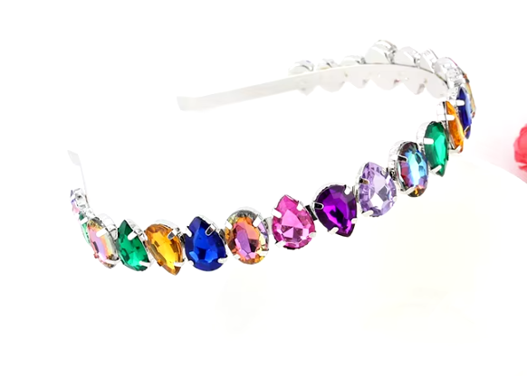 Rainbow Radiance Jewel Headband