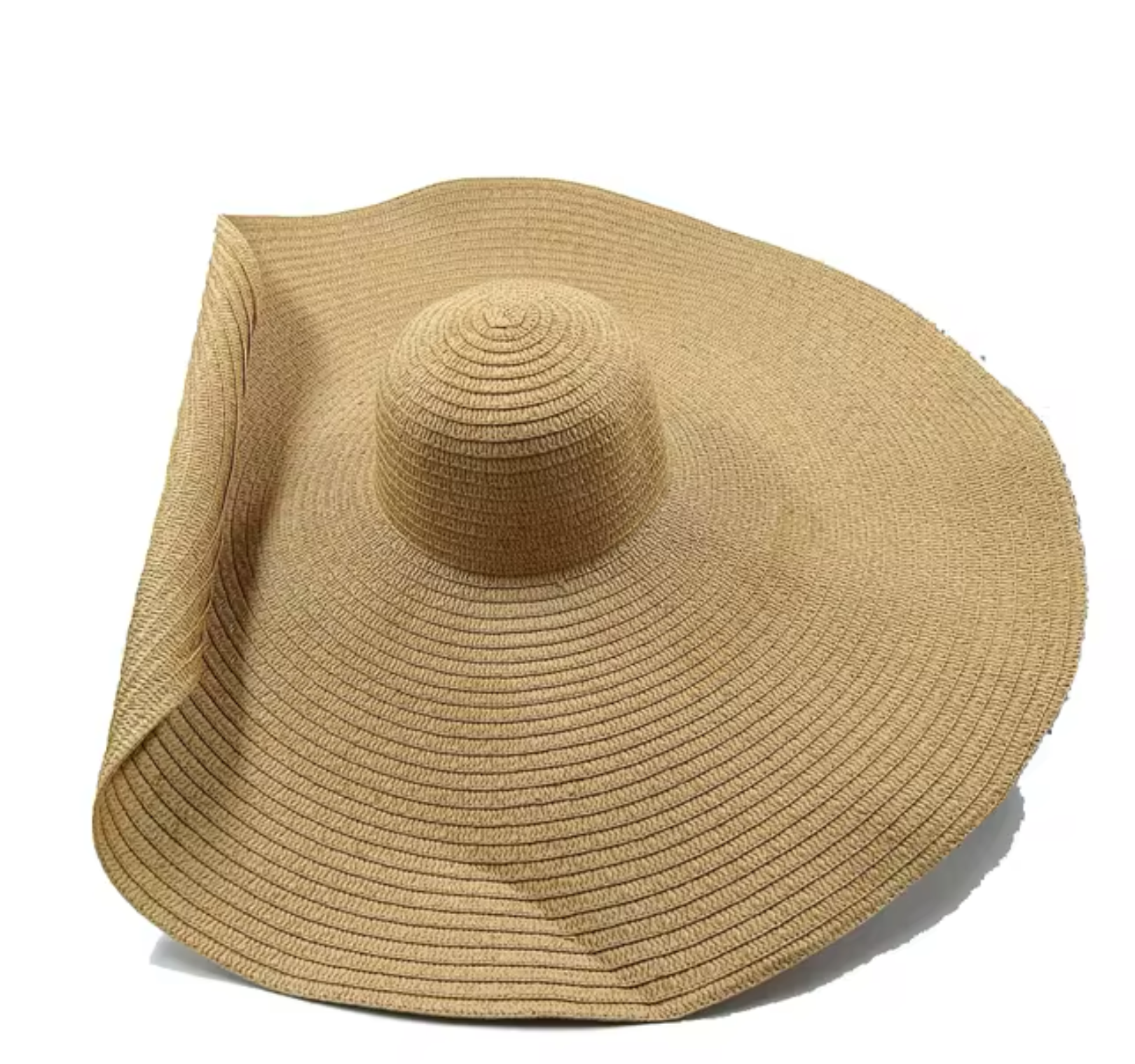 Glamorous Extra large, blocked straw hat for all your summer outings