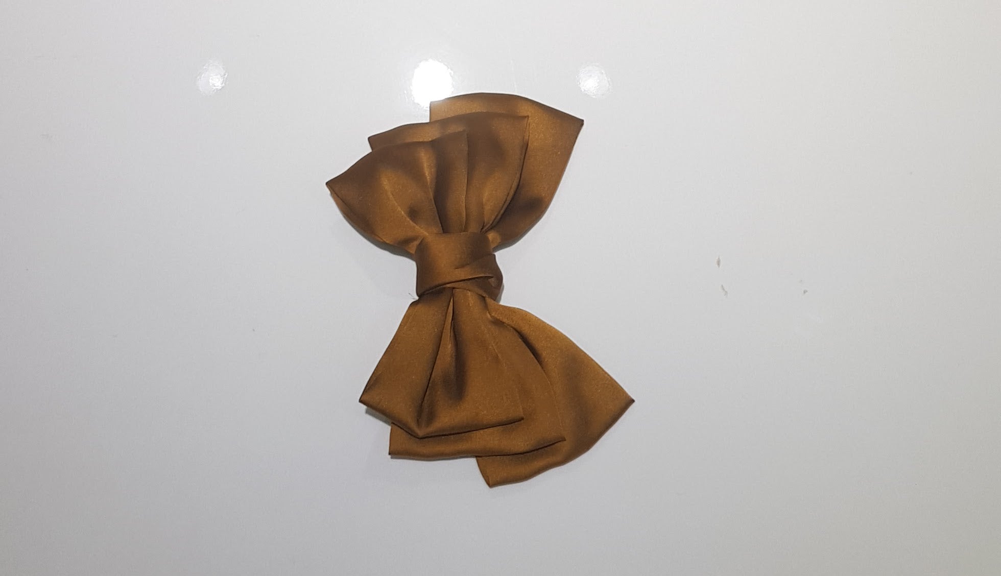 Sleek Satin Bow Accessory